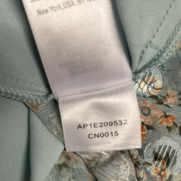 NWT Adrianna Papell Maxi Dress Women 4 Blue Chiffon Floral Metallic NEW - Picture 9 of 9